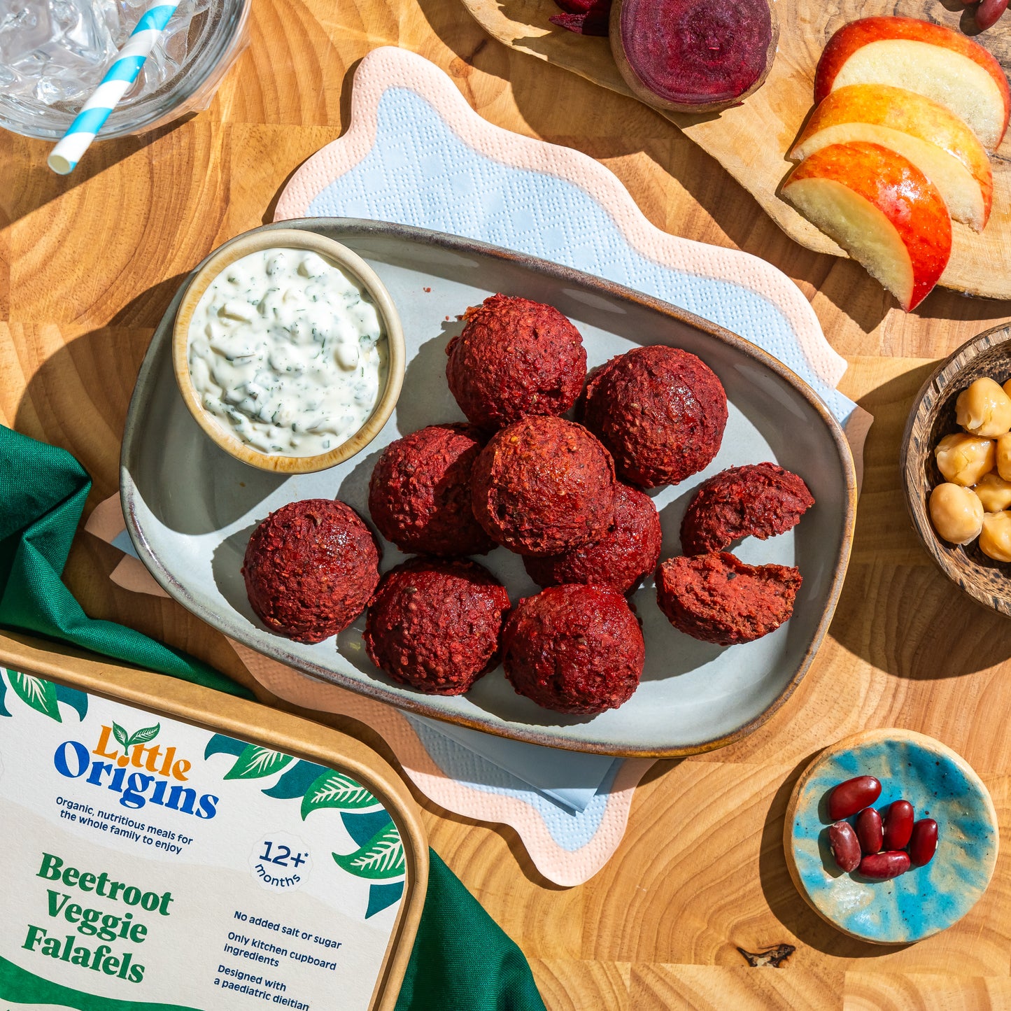 Beetroot Veggie Falafels